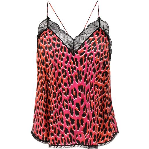 Zadig&Voltaire top christy con stampa - rosa