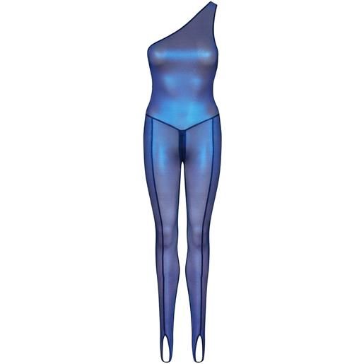 Maison Close tuta intera asimmetrica blue angel