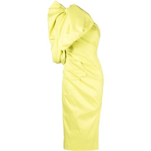 Rachel Gilbert abito midi monospalla alessandra - giallo