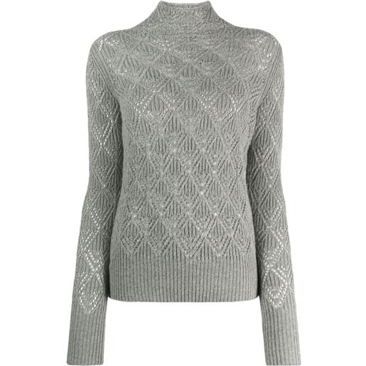 Ralph Lauren Collection open-knit cashmere jumper - grigio