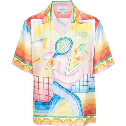 Casablanca camicia crayon tennis player - giallo