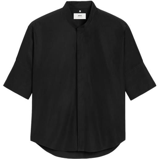 AMI Paris camicia a maniche corte - nero