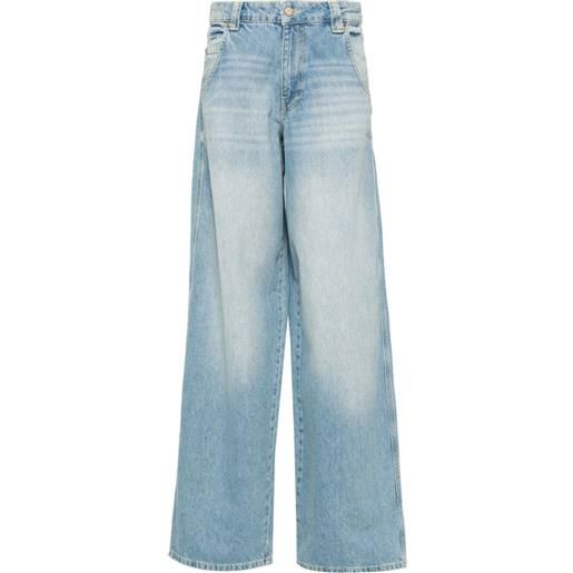Essentiel Antwerp jeans function a gamba ampia - blu