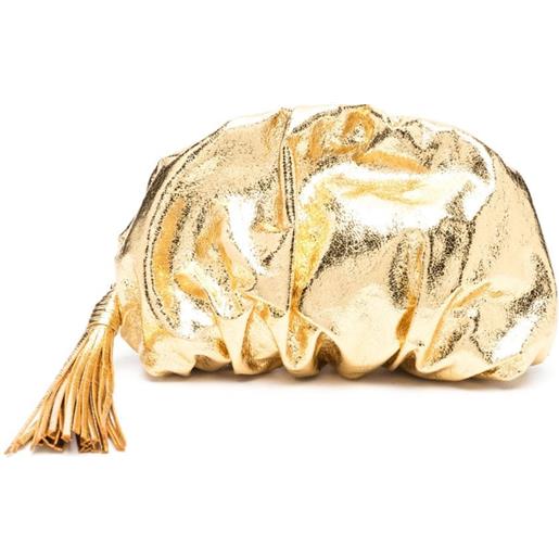 Rebecca Minkoff clutch con effetto metallizzato - oro