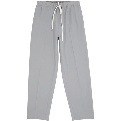 MM6 Maison Margiela pantaloni con coulisse - grigio