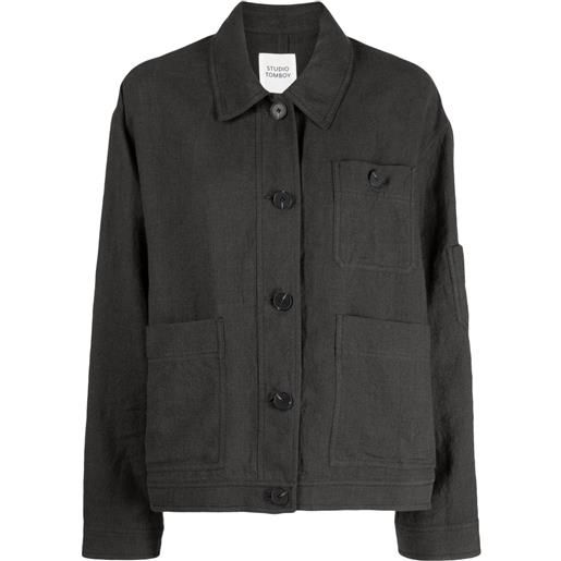 STUDIO TOMBOY giacca-camicia oversize - grigio