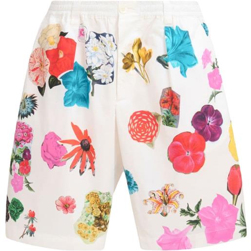 Marni shorts a fiori - bianco