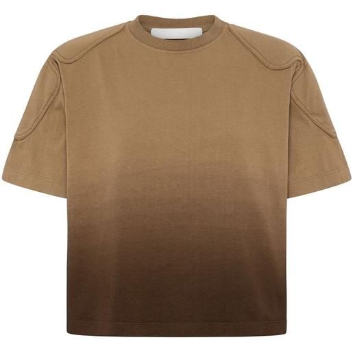 Dion Lee t-shirt con effetto sfumato - marrone