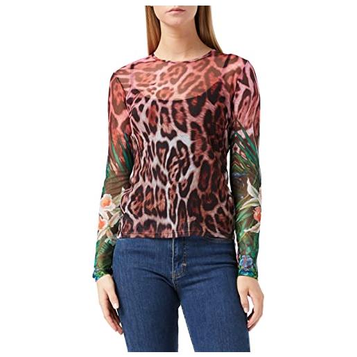 Desigual ts_jungla t-shirt, multicolore (tutti fruti 9019), medium donna