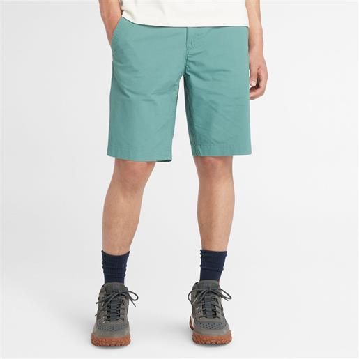 Timberland shorts chino in popeline da uomo in verde acqua verde acqua