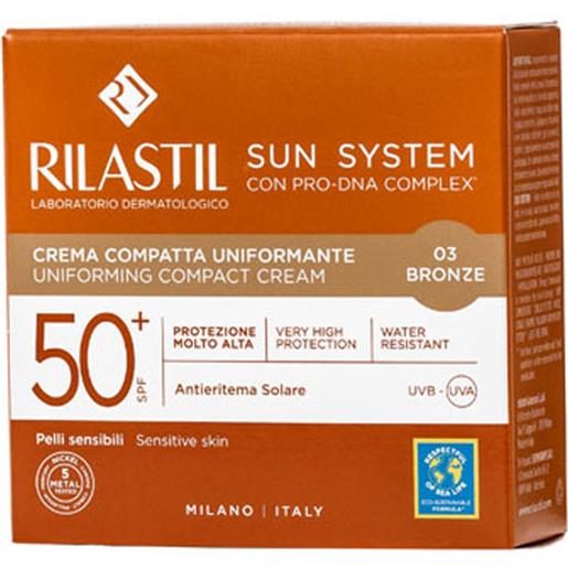 Rilastil sun system crema compatta spf50+ bronze 10ml
