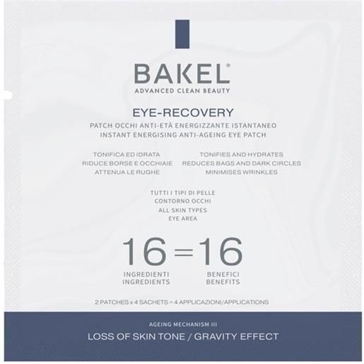 BAKEL eye recovery - patch occhi anti-età energizzante istantaneo 2 x 4 bustine