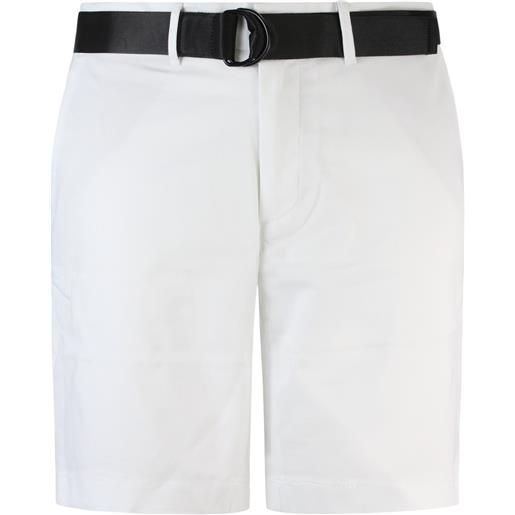 CALVIN KLEIN shorts bianchi con cintura per uomo