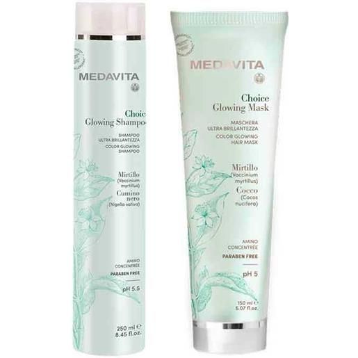 Medavita choice glowing shampoo + maschera