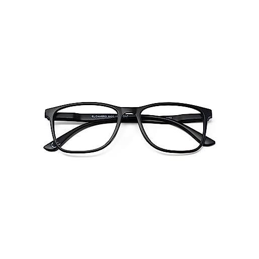El Charro vermont occhiali da lettura, nero, standard unisex-adulto