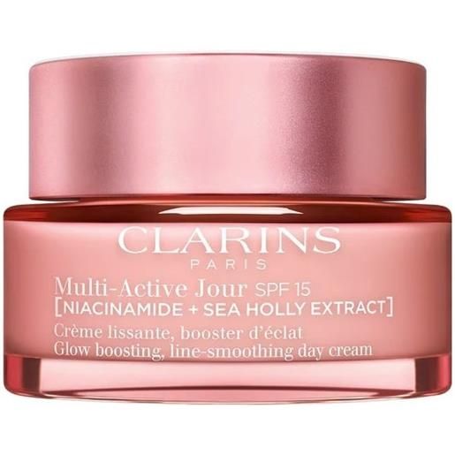 Clarins multi-active jour crema giorno spf15 per tutti i tipi di pelle 50 ml