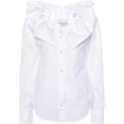 Viktor & Rolf camicia con spalle scoperte couture - bianco