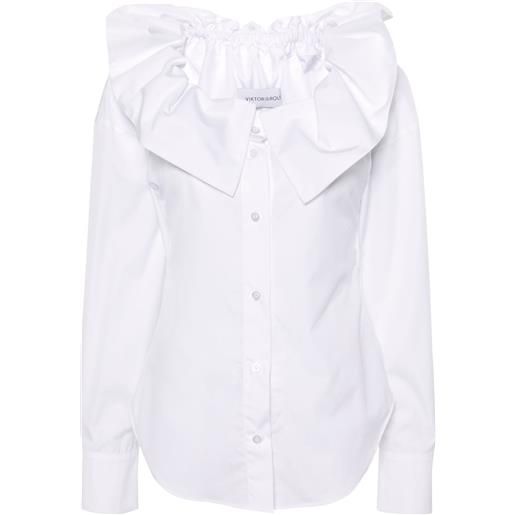 Viktor & Rolf camicia con spalle scoperte couture - bianco