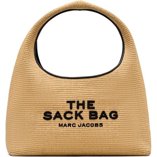 Marc Jacobs borsa a spalla the woven sack - toni neutri