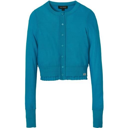 Marc Jacobs cardigan con ruches - blu