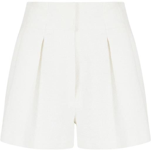 Emporio Armani shorts con pieghe - bianco