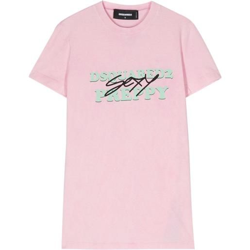 Dsquared2 t-shirt con stampa - rosa