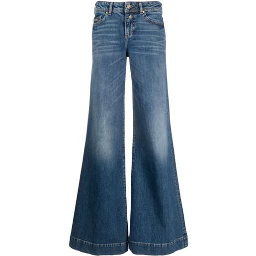 Versace Jeans Couture jeans a gamba ampia - blu
