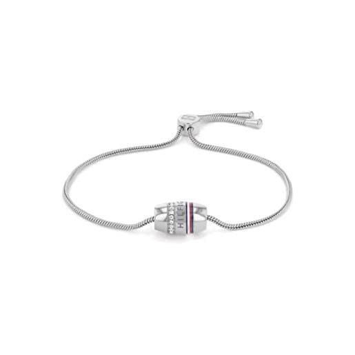Tommy Hilfiger jewelry braccialetto a catena da donna in acciaio inossidabile con cristalli - 2780619