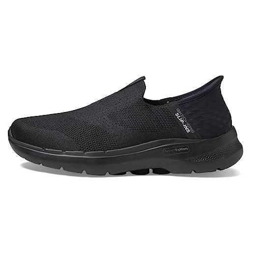 Skechers gowalk 6 slip-ins sportive | scarpe da ginnastica per il tempo libero con memory foam, uomo, nero, 39.5 eu