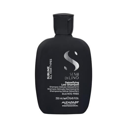 Alfaparf semi di lino sublime detoxifying low shampoo 250 ml shampoo disintossicante delicato. 