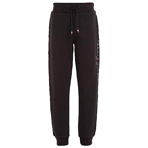 Tommy Hilfiger essential sweatpants ks0ks00214 pantaloni della tuta, nero (black), 24 mesi unisex-bambini e ragazzi