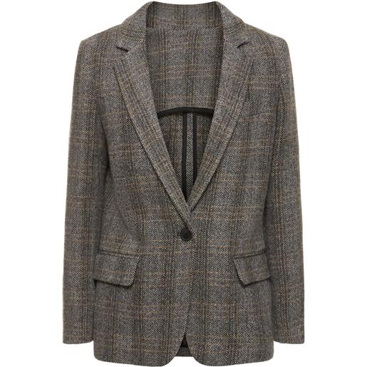 MARANT ETOILE cappotto monopetto charlyne in lana