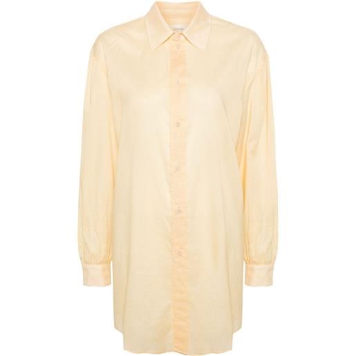 LEMAIRE camicia semi trasparente - giallo