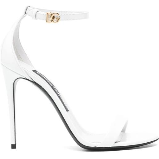 Dolce & Gabbana sandali 100mm in pelle - bianco