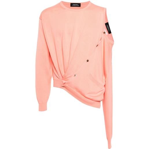 Doublet maglione con dettaglio cut-out - rosa