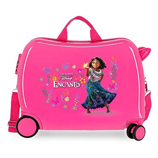 Disney trolley per bambini rosa 50 x 39 x 20 cm rigido abs chiusura a combinazione laterale 34 l 1,8 kg 4 ruote