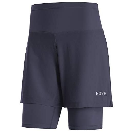 Gore wear r5 2in1, shorts donna, orbit blue, 34