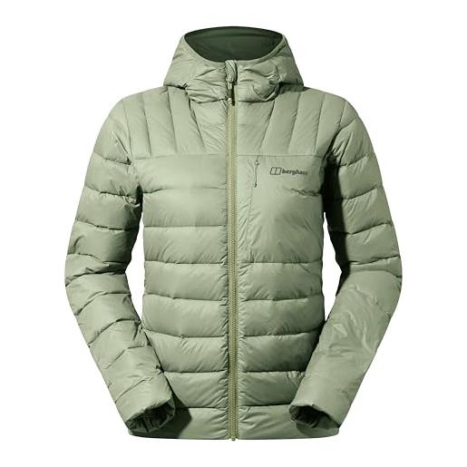 Berghaus silksworth hooded down insulated giacca per donna, oil green, 34