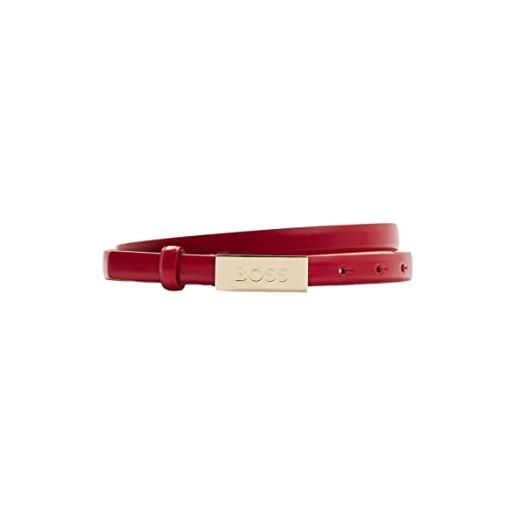 BOSS cintura color ambra, 1,5 cm, bright red622, 75 cm donna