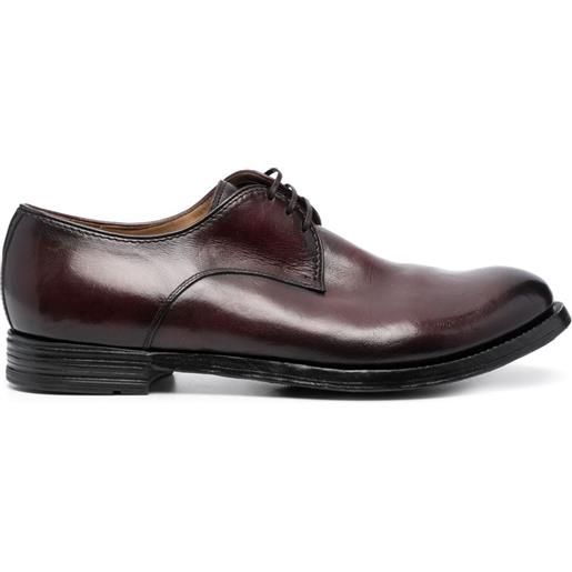 Officine Creative anatomia lace-up leather oxford shoes - rosso