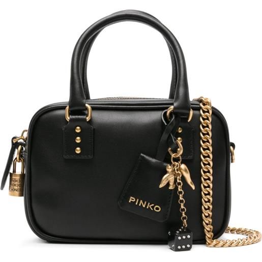 PINKO borsa tote bowling mini - nero