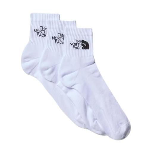 The North Face nf0a882gfn41 multi sport cush quarter sock 3p calzini unisex adulto tnf white taglia s