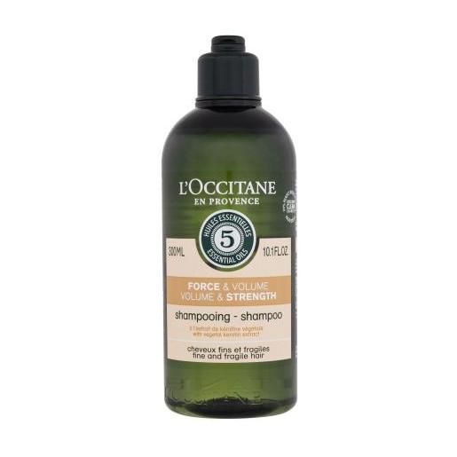 L'Occitane aromachology volume & strength 300 ml shampoo rinforzante e volumizzante per capelli fini per donna