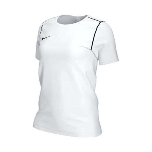 Nike dri-fit park20 maglietta, bianco/nero/nero, xl donna