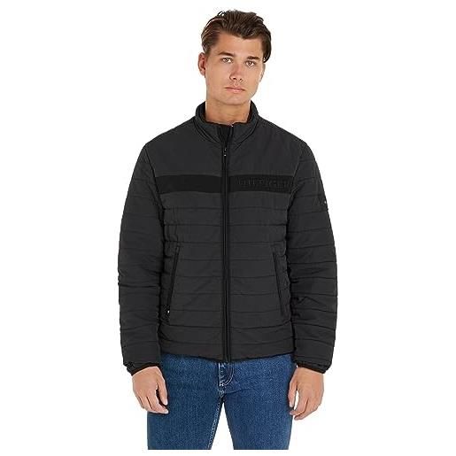 Tommy Hilfiger giacca uomo padded jacket giacca da mezza stagione, nero (black), l