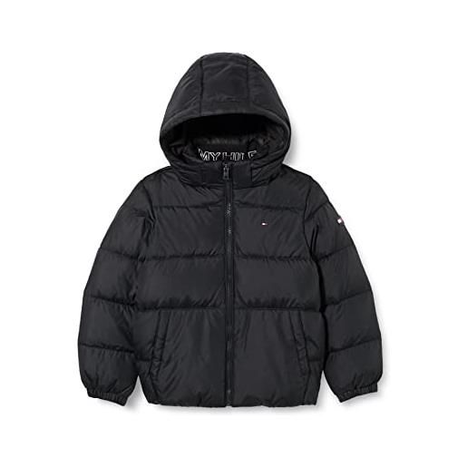 Tommy Hilfiger essential down jacket kb0kb07517 giacche imbottite, nero (black), 10 anni bambini e ragazzi