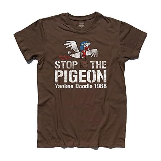 3stylershop men's t-shirt stop the pigeon yankee doodle inspired by wacky races