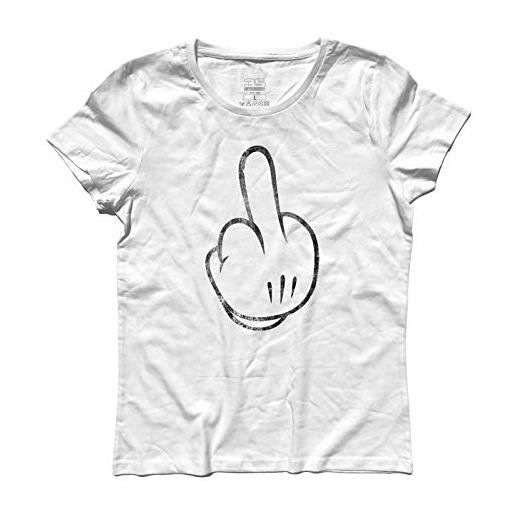 3stylershop women's t-shirt inspired by mickey mouse - fuck!