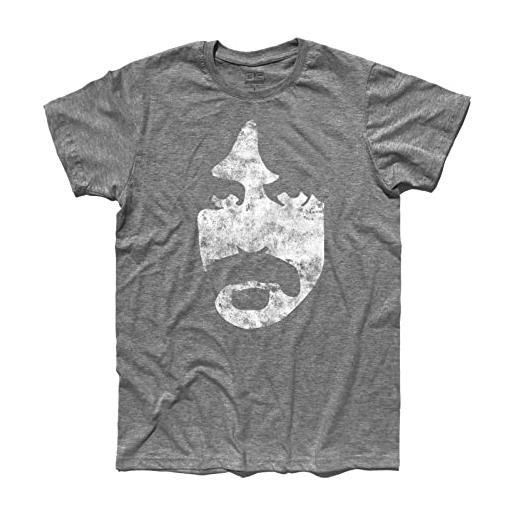 3styler t-shirt uomo frank zappa viso - volto stilizzato ed antichizzato - linea classic - 100% cotone 185 gr/mq (l, verde)