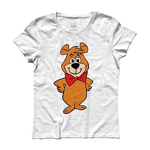 3stylershop t-shirt donna bubu 2 - l'amico dell'orso yoghi
